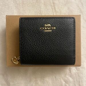 Brand New Black Coach Wallet with Tags and Box